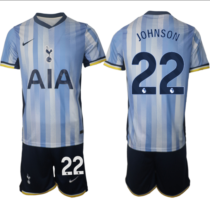 Men 2024-2025 Club Tottenham away Blue #22 Soccer Jersey